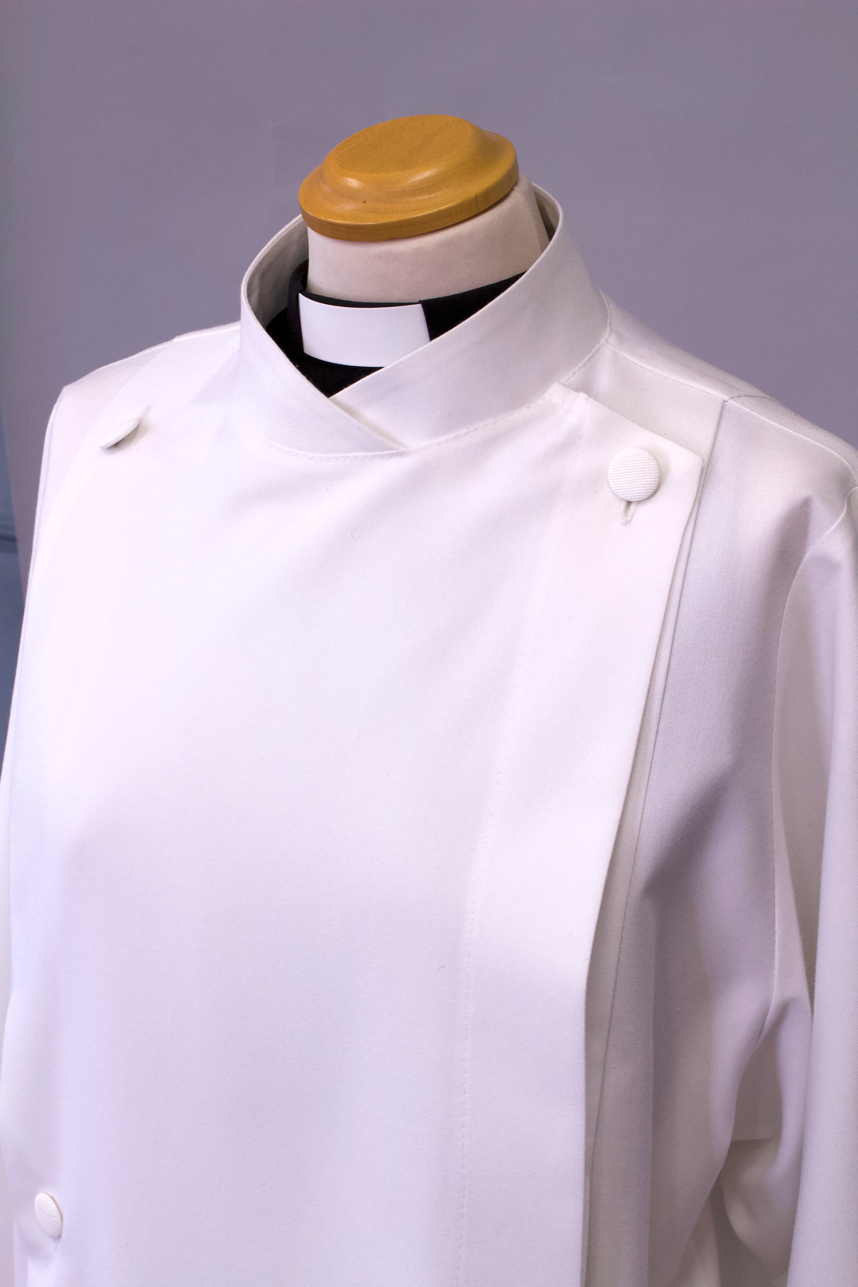 Cathedral Cassock-Alb, Shoulder Pleats