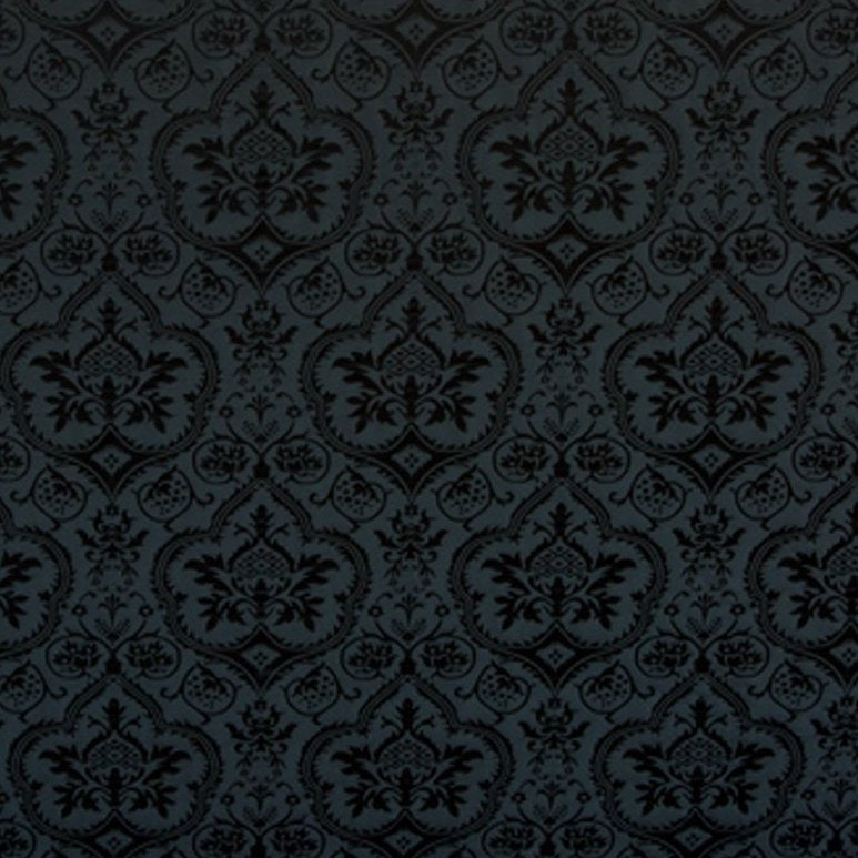 Black Evesham Silk Damask