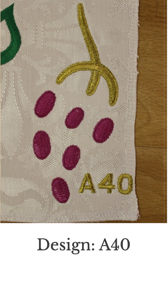Custom Embroidery Add-On – Stole (Set 2)