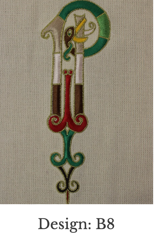 Custom Embroidery Add-On – Stole (Set 4)