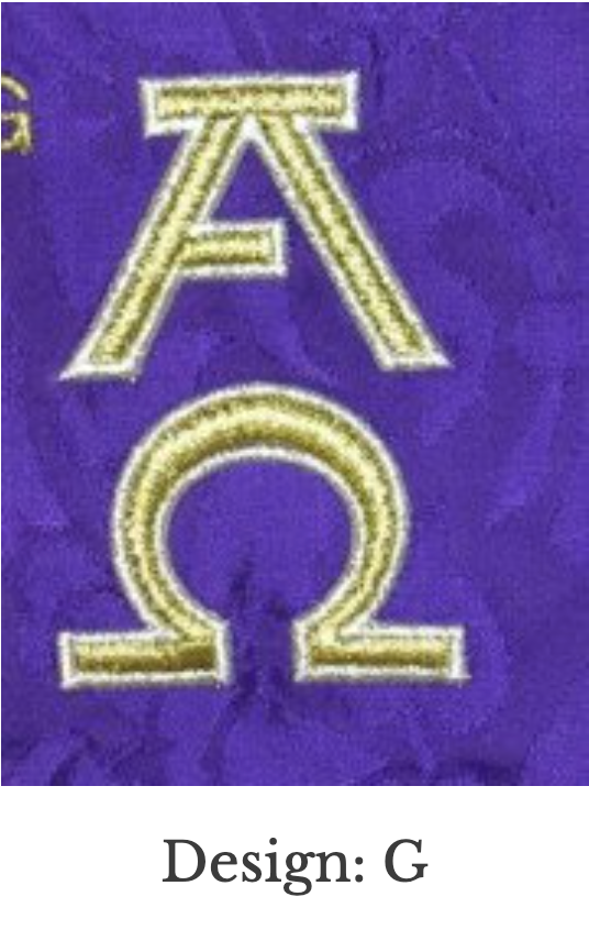 Custom Embroidery Add-On – Stole (Set 4)