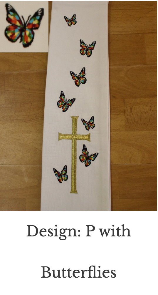 Custom Embroidery Add-On – Stole (Set 5)