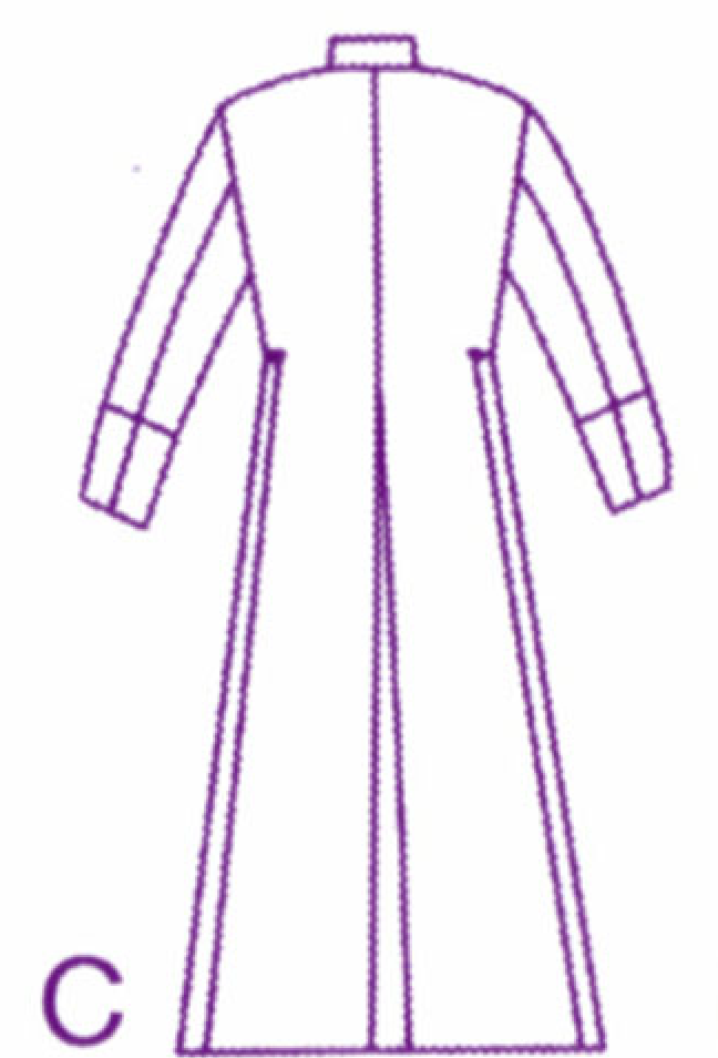 Gents Budget Cassock: Double-Breasted (3 pleats)