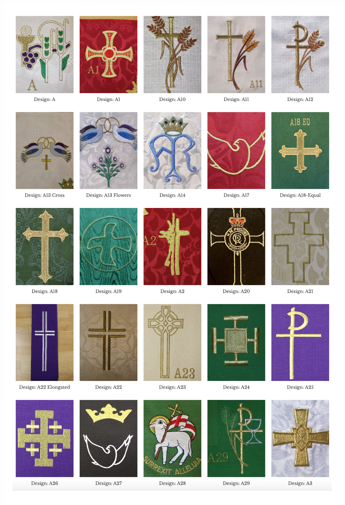 Custom Embroidery Add-On – Stole (Set 1)