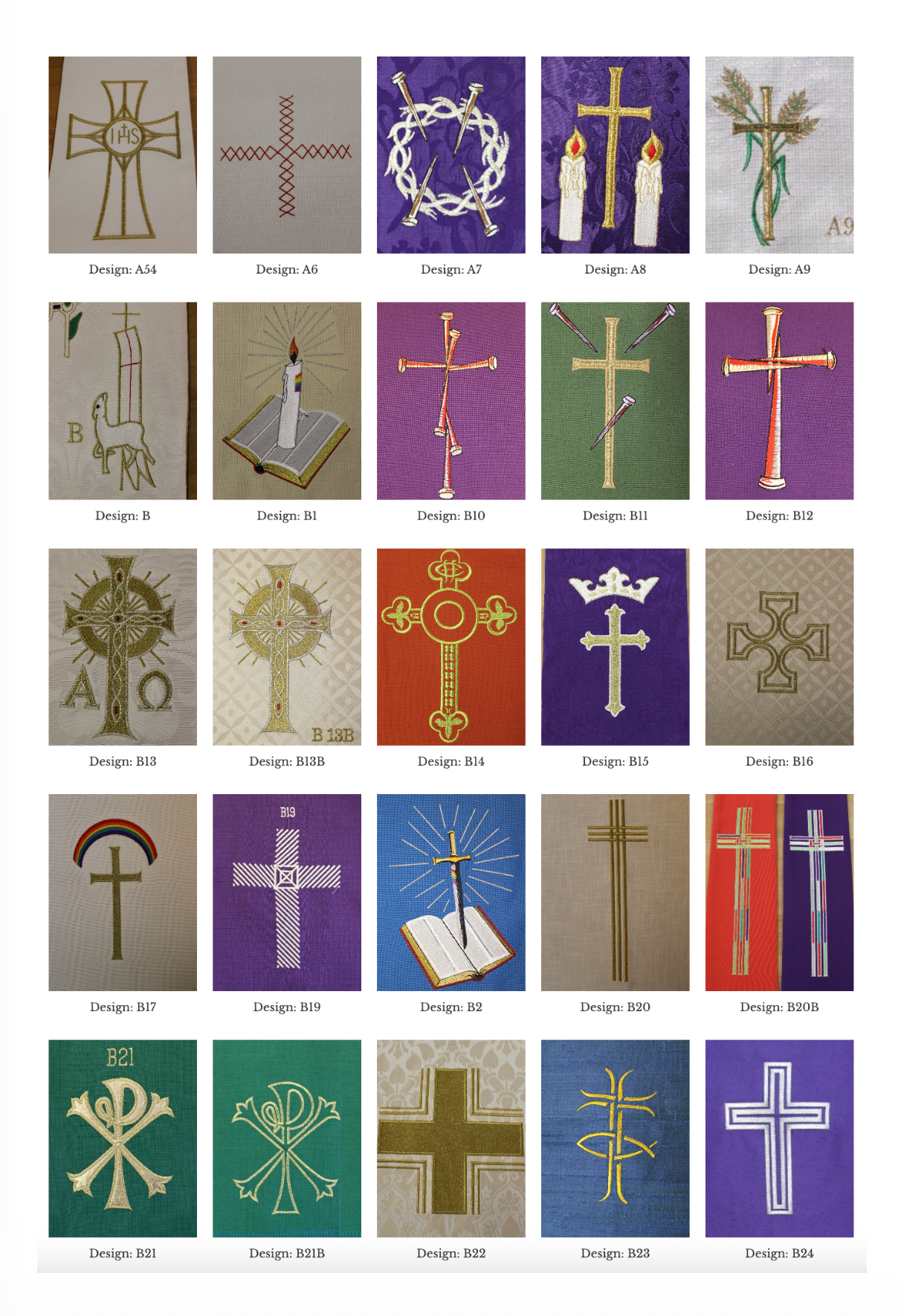 Custom Embroidery Add-On – Stole (Set 3)