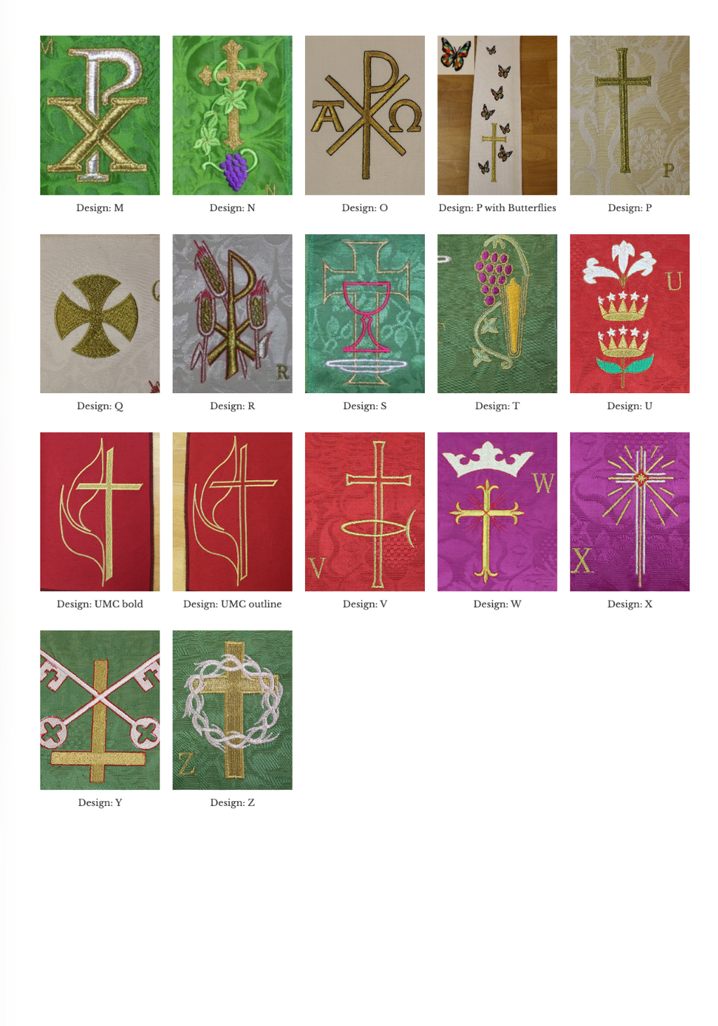 Custom Embroidery Add-On – Stole (Set 5)