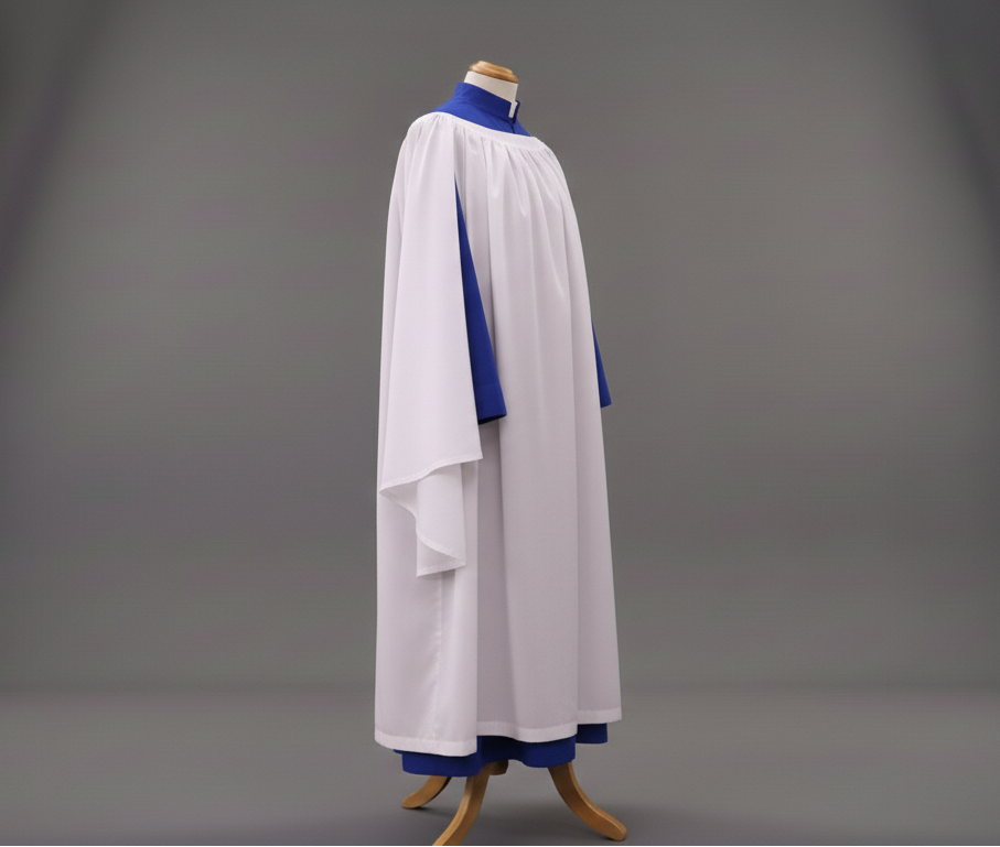 Old English Surplice Medium Gathered (Organist)