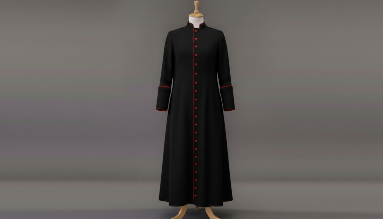 Gents Canon Cassock: Single-Breasted