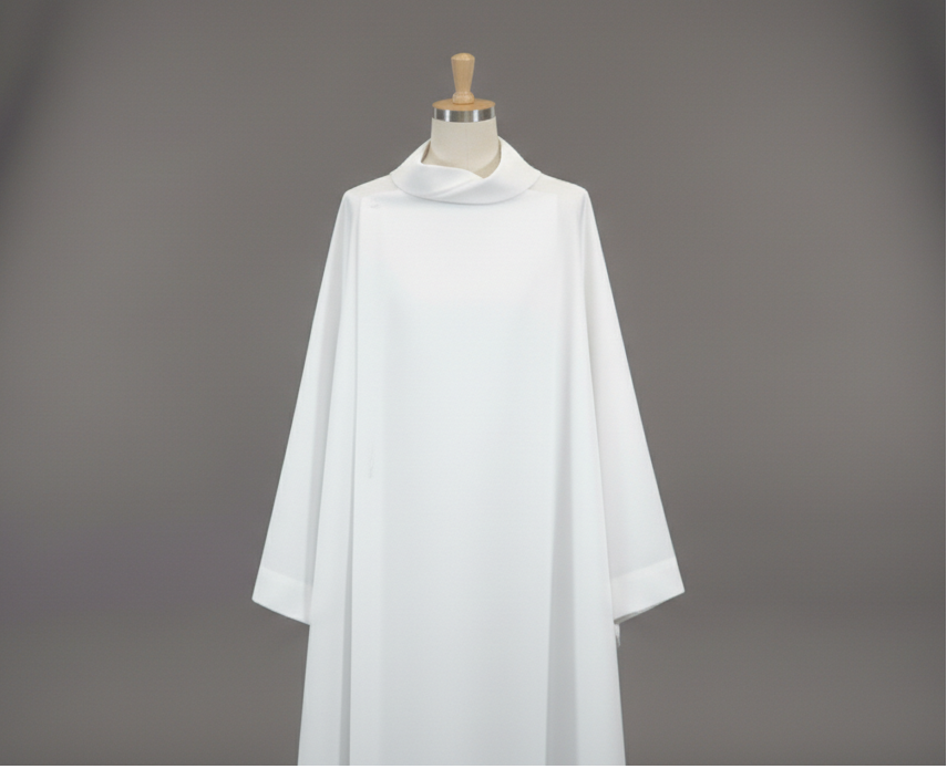Cassock-Alb, Plain Double Breasted