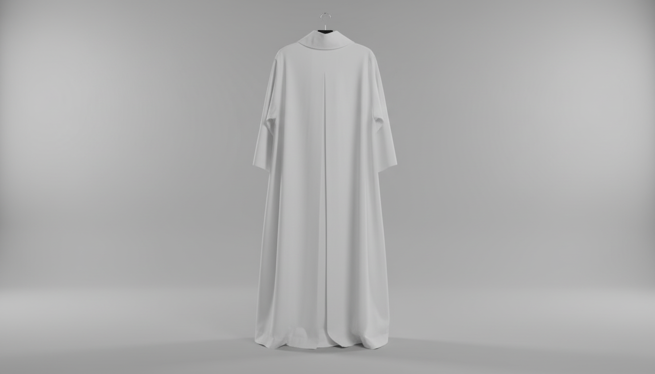 Cassock-Alb, Plain Double Breasted