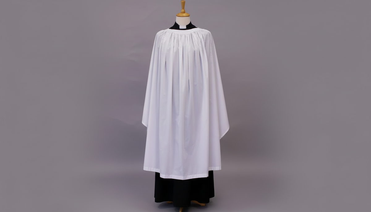 Old English Surplice Fully Gathered