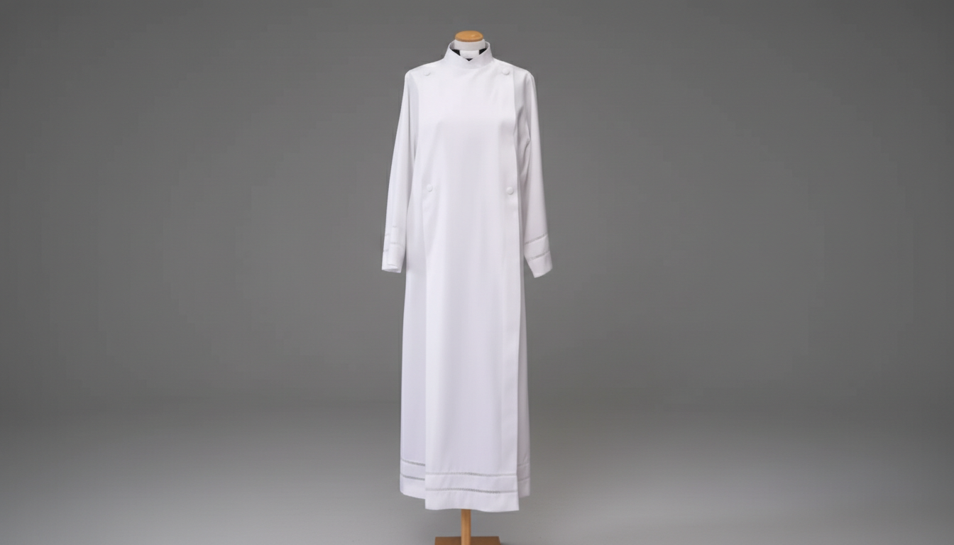 Cathedral Cassock-Alb, Shoulder Pleats