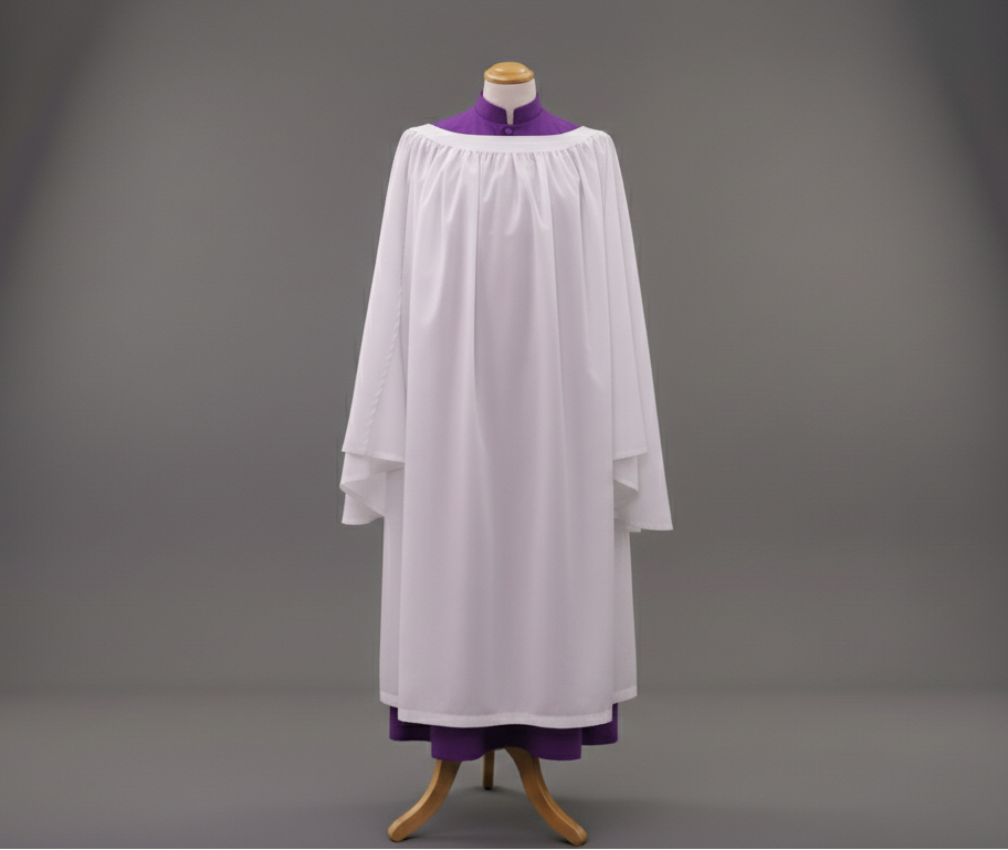 Old English Surplice Fully Gathered (Organist)