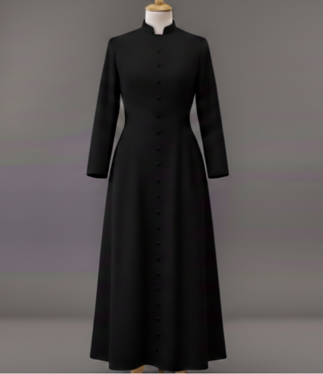 Ladies Budget Cassock: Single-Breasted