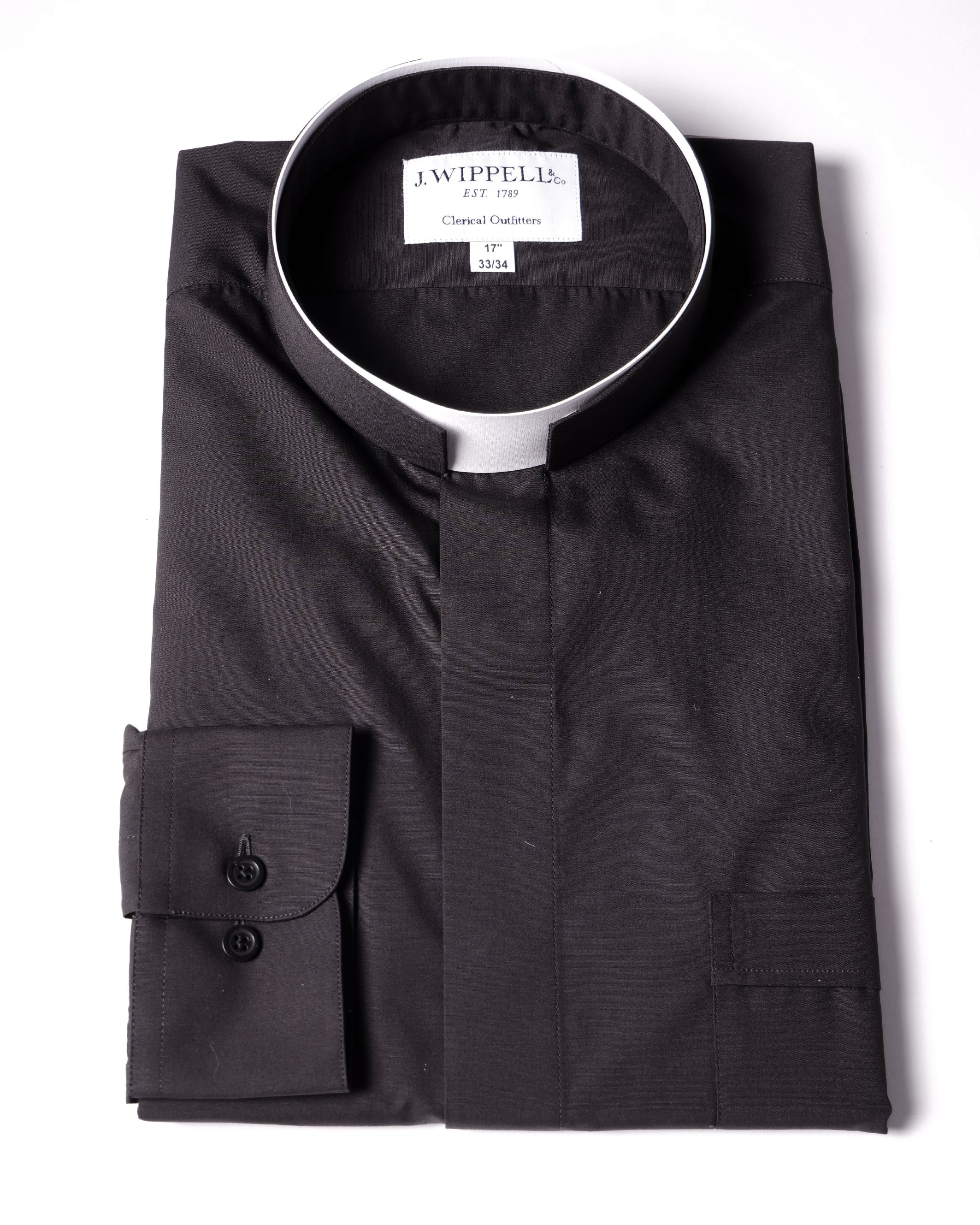 Ready-made Wippells Tonsure Collar Shirt